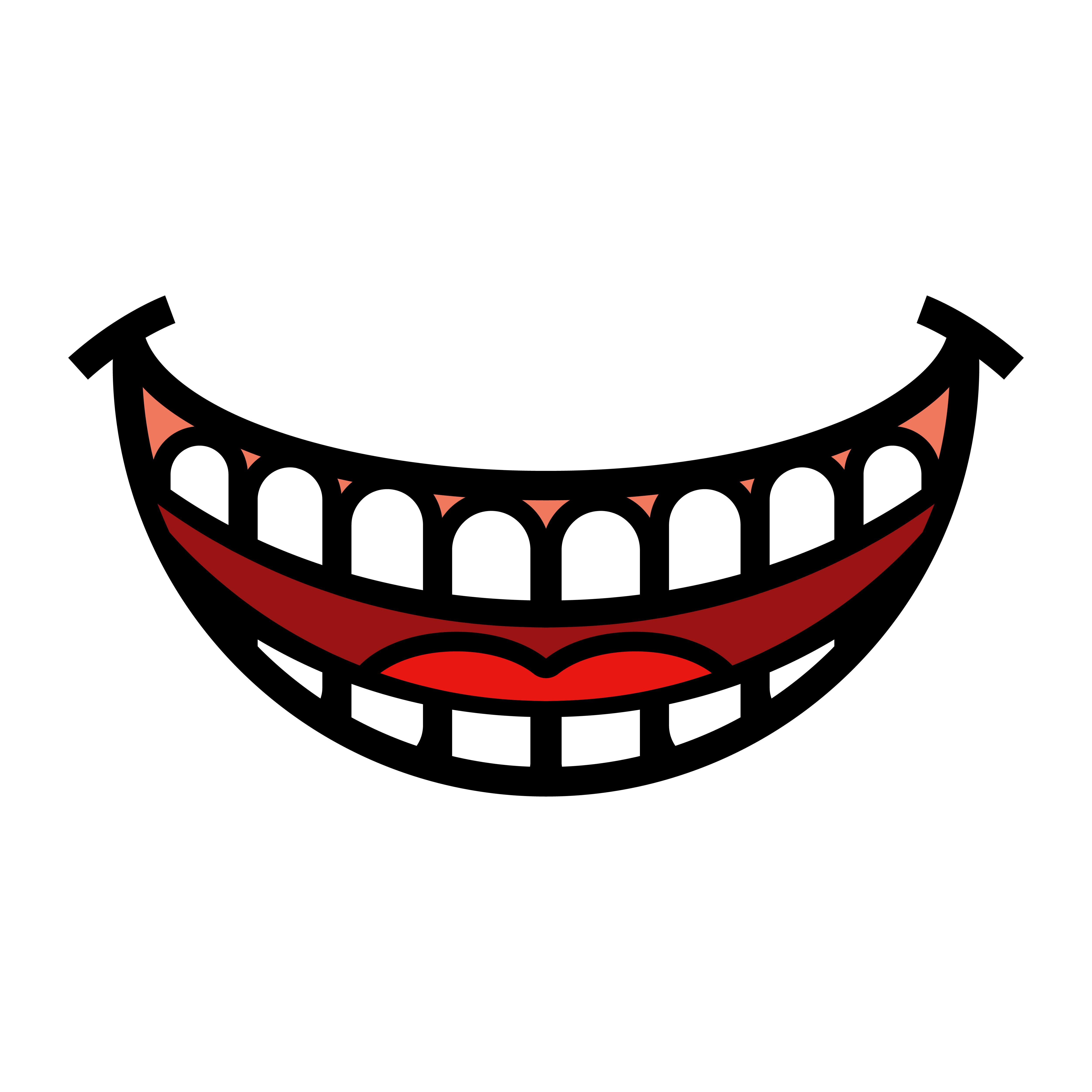 Download Big Happy Toothy Cartoon Smile vector icon - Download Free ...