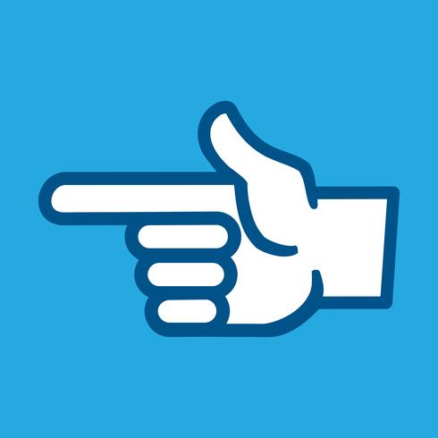 Finger Point Vector Icon