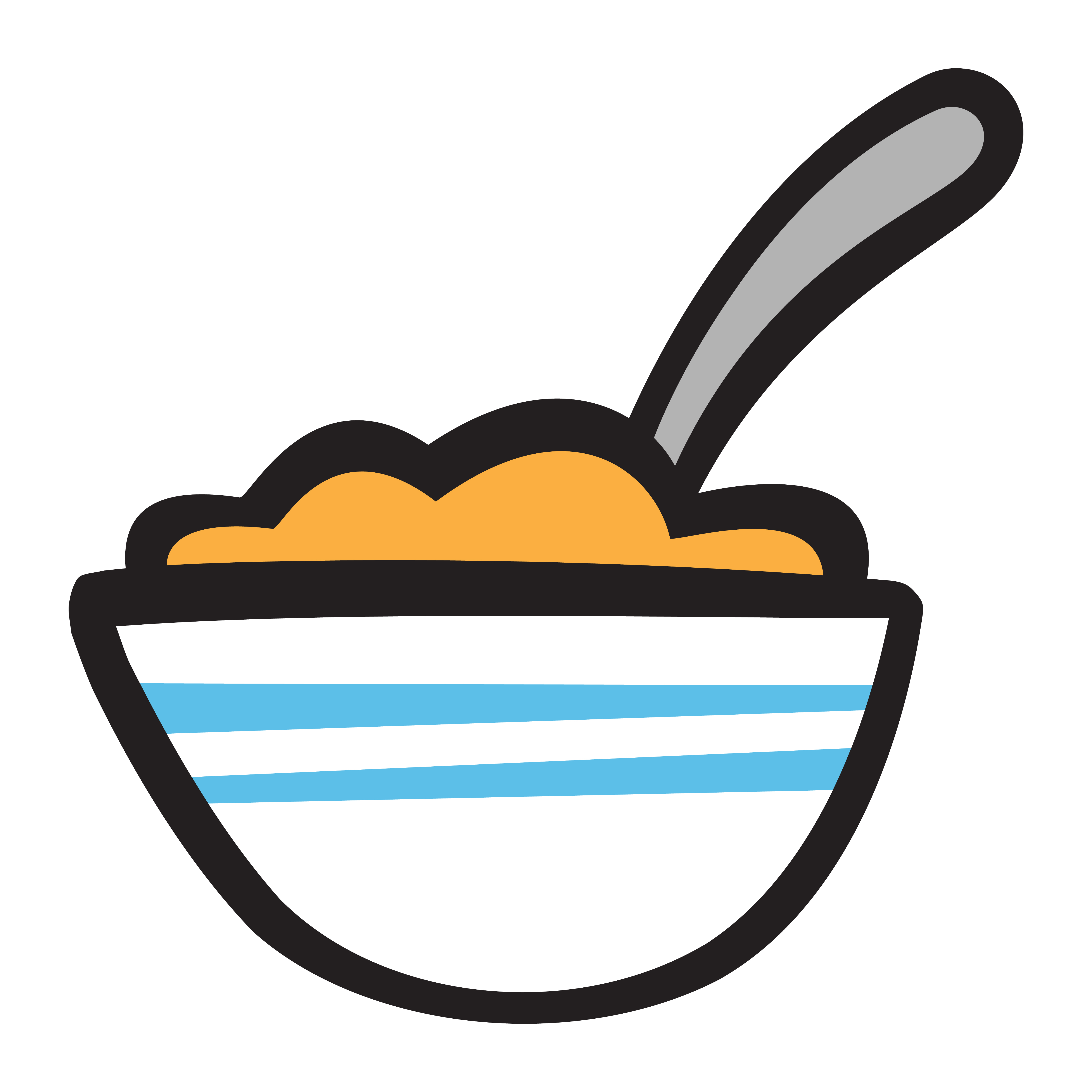 Bowl of Cereal vector icon 553843 Vector Art at Vecteezy