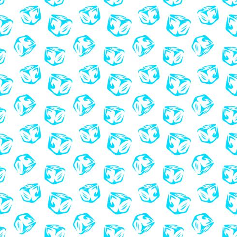 Frozen ice cubes for drinks vector