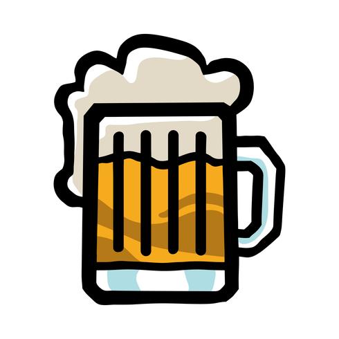 Icono de Vector de taza de cerveza