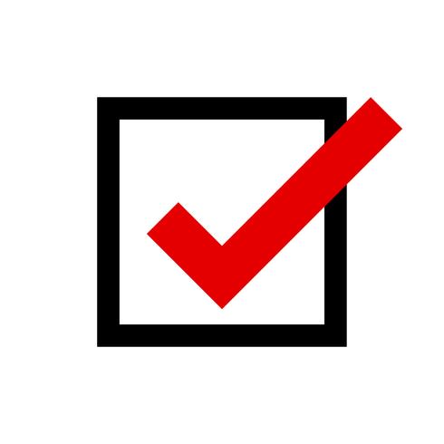 Check Mark Vector Icon