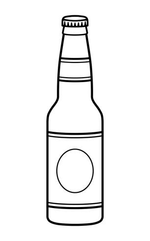 vector illustration of a beer bottle