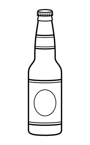 vector illustration of a beer bottle