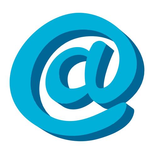 Email At symbol vector