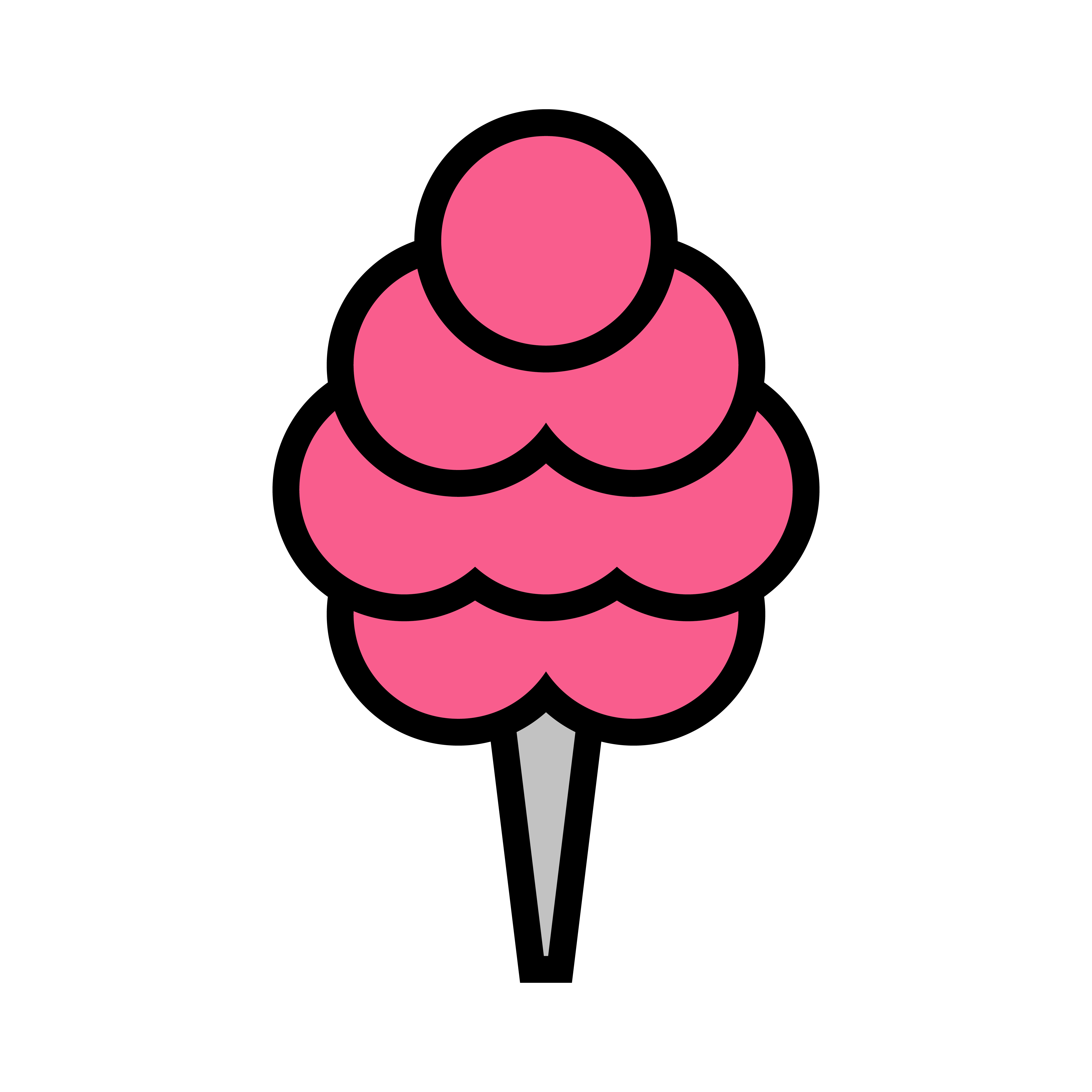 Download Cotton candy fluffy junk food cartoon 553993 Vector Art at ...