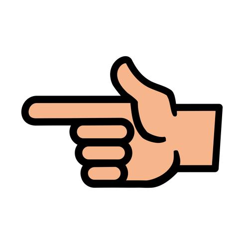 Finger Point Vector Icon