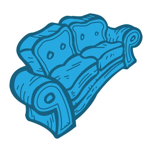 Icono de vector de sofá