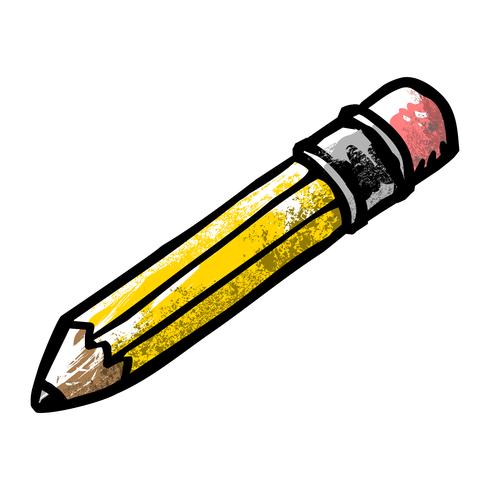 Yellow pencil vector