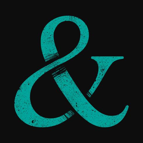 Icono de vector ampersand