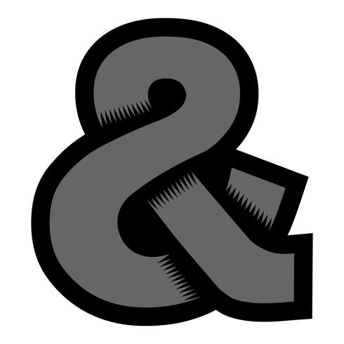 Icono de vector ampersand