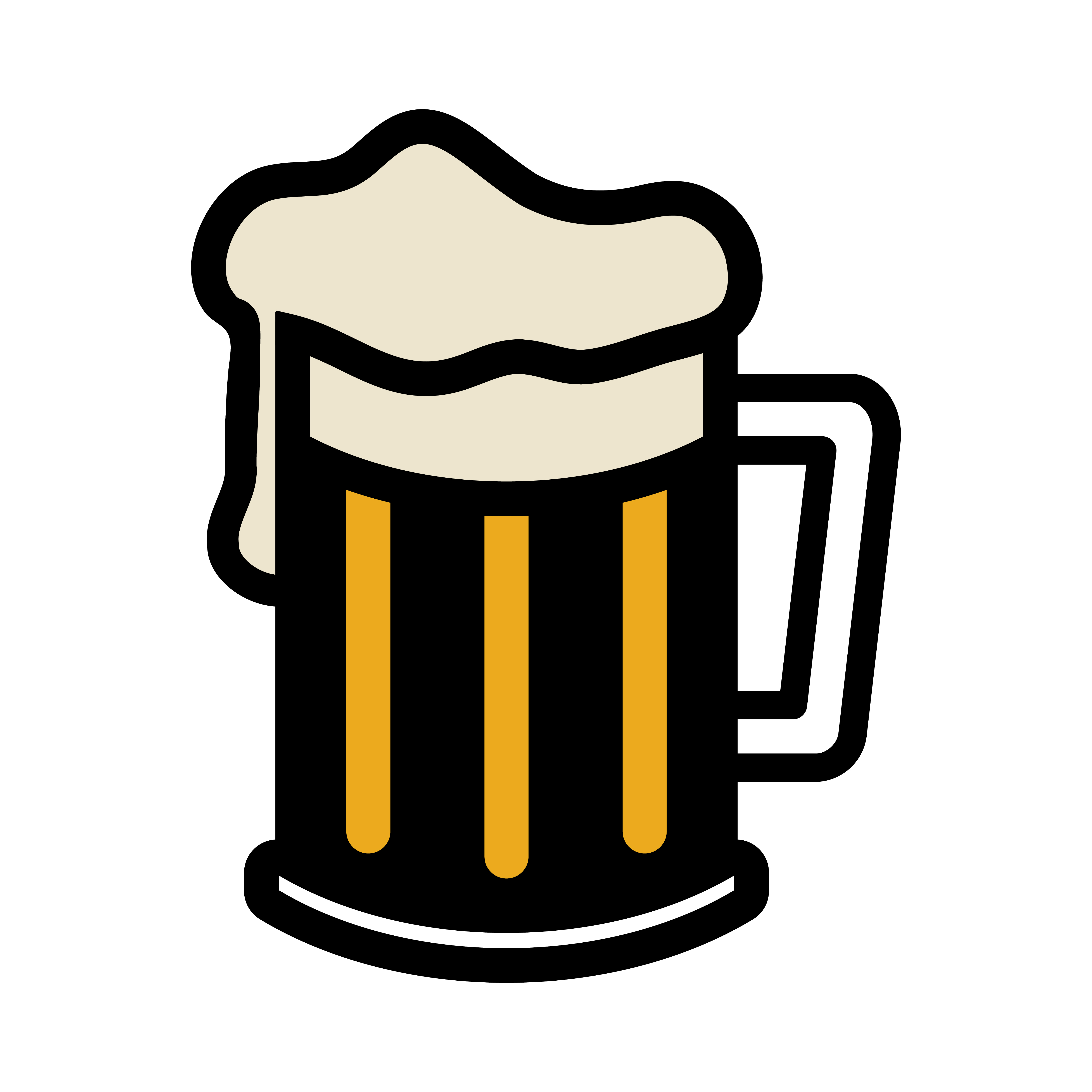 Download Beer Mug Vector Icon 554134 Vector Art at Vecteezy