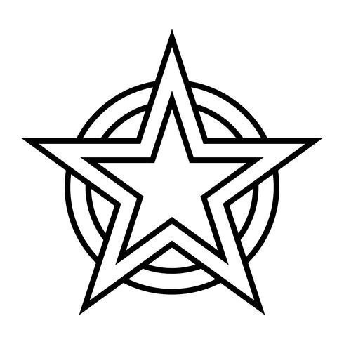 Icono de vector estrella