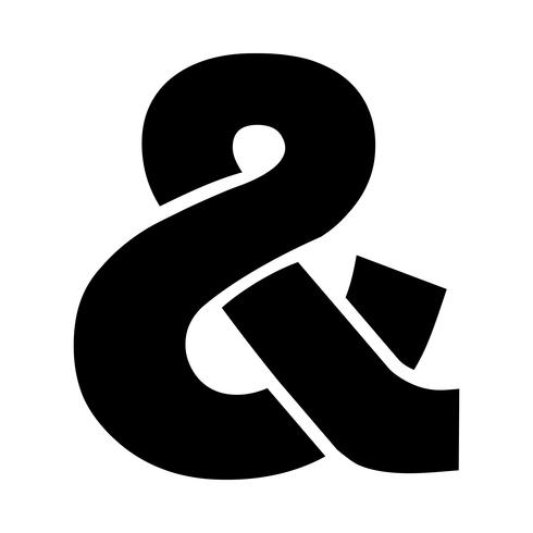 Ampersand vector icon