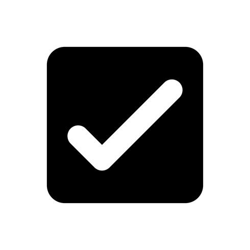 Check Mark Vector Icon