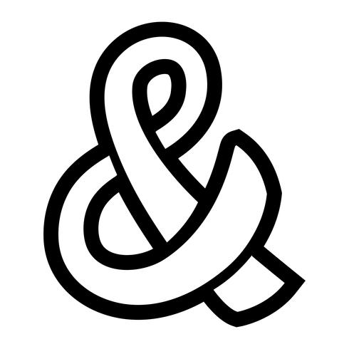 Ampersand vector icon