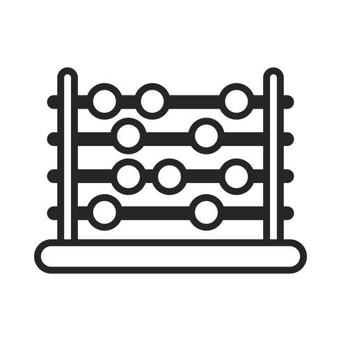 Abacus counting tool vector