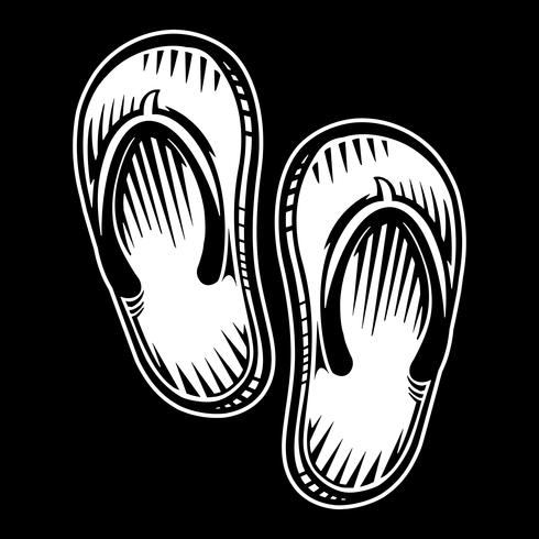 Icono de Vector de zapato Flip Flop