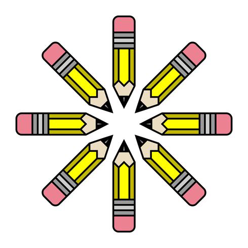 Yellow pencil vector 554241 Vector Art at Vecteezy