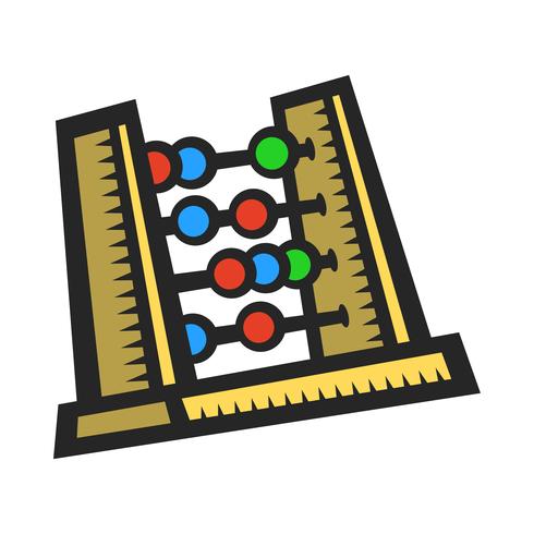 Abacus counting tool vector
