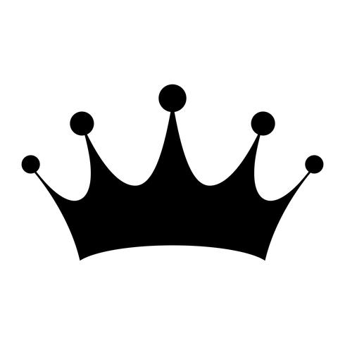Corona real icono de vector