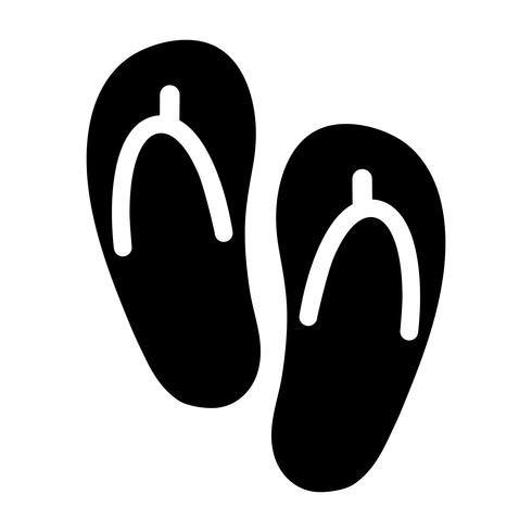 Flip Flop Shoe Vector Icon 554299 Vector Art at Vecteezy