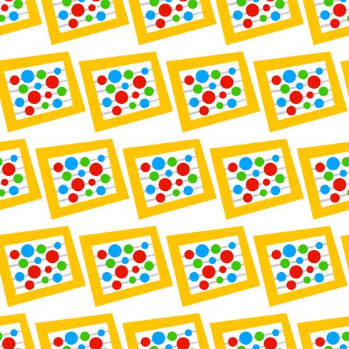 Abacus counting tool vector