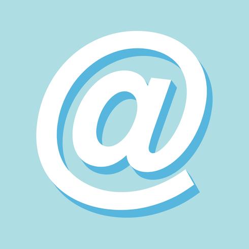 Email At symbol vector