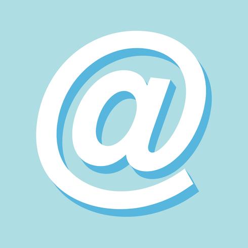 Email At symbol vector