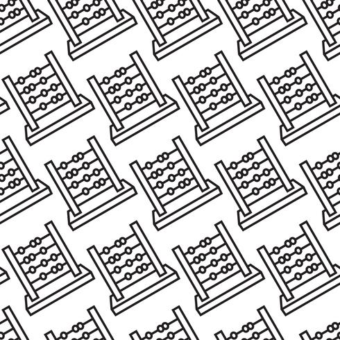 Abacus counting tool vector