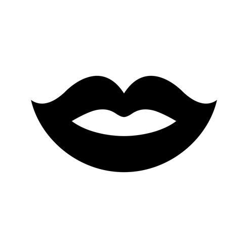 icono de vector de labios sexy