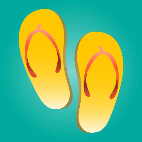 Icono de Vector de zapato Flip Flop