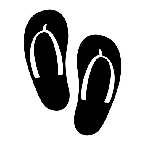 Icono de Vector de zapato Flip Flop