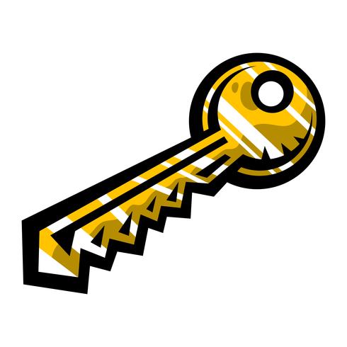 Metal Key Lock vector