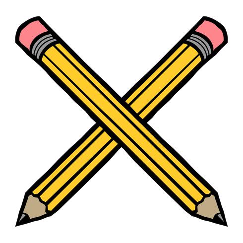 Yellow pencil vector 554412 Vector Art at Vecteezy