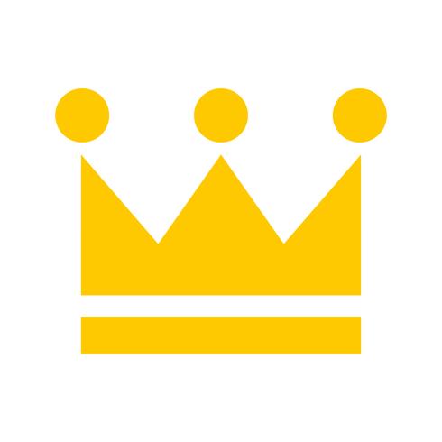 Royal crown vector icon