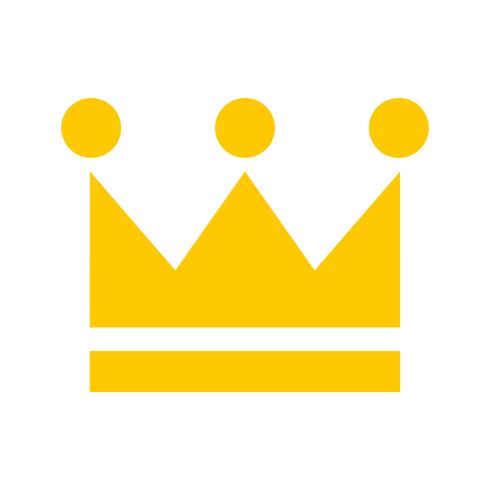 Royal crown vector icon