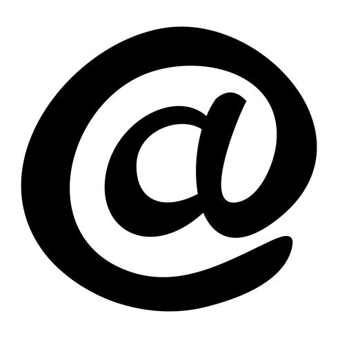 Email At symbol vector