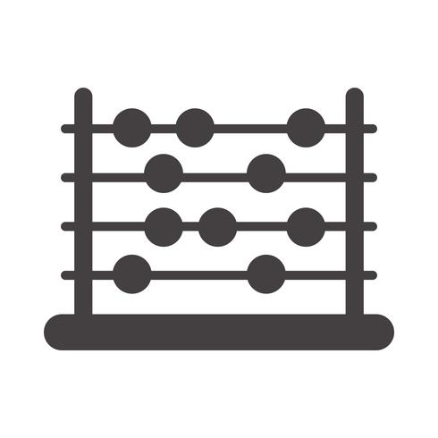 Abacus counting tool vector