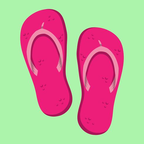 Flip Flop Shoe Vector Icon