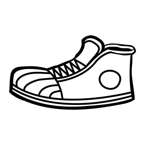 Sneaker cartoon icon vector