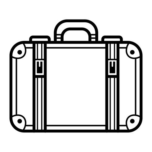 Icono de Vector de maleta de viaje