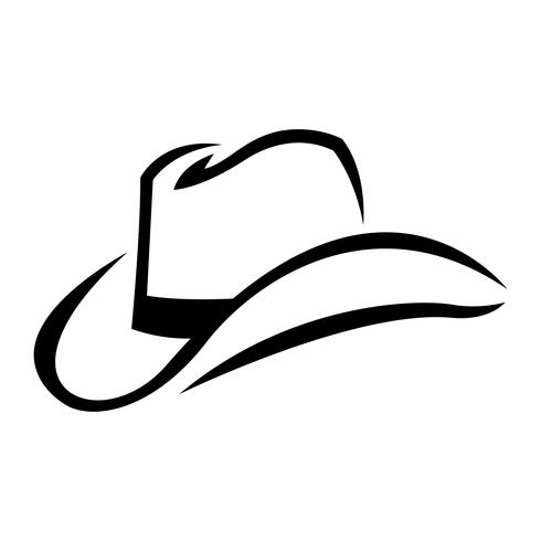 Sombrero de vaquero occidental vector