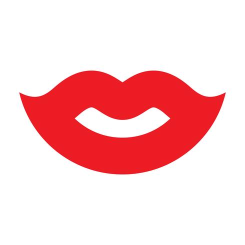 icono de vector de labios sexy