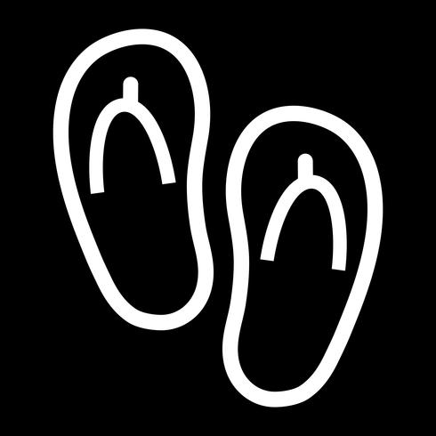 Flip Flop Shoe Vector Icon