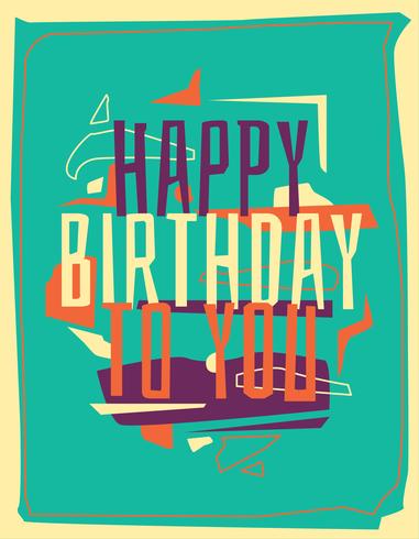 Happy birthday typography vector