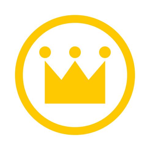 Royal crown vector icon