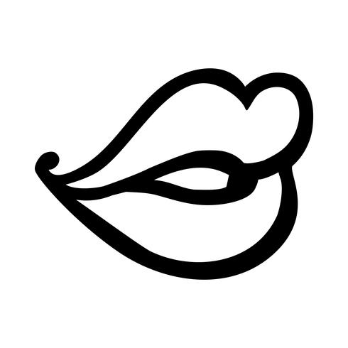 Sexy Lips Vector Icon