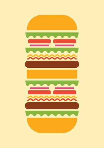 Ilustración de comida de verano vector