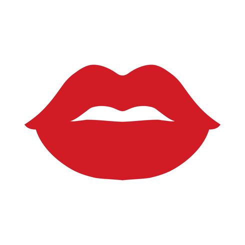 icono de vector de labios sexy